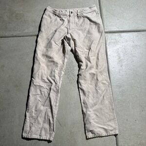 Patagonia Organic Cotton Canvas Pants Mens 32 Tan Straight Leg 57480 SP12